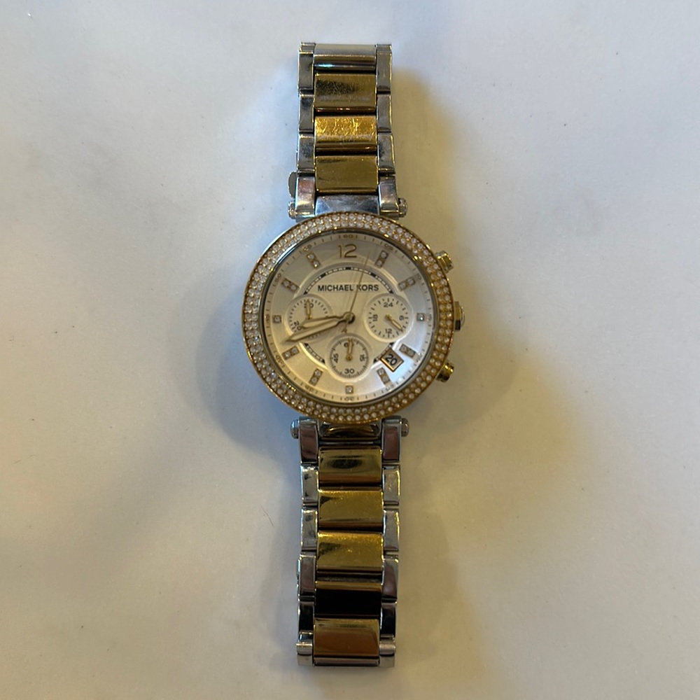 Michael Kors Gold and Silver Watch